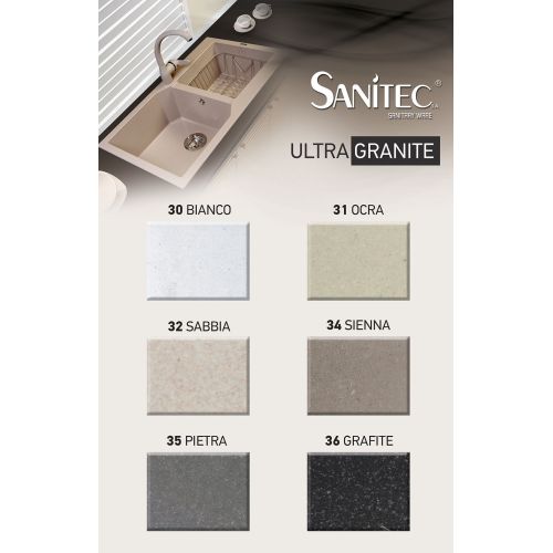 ΝΕΡΟΧΥΤΗΣ ΓΡΑΝΙΤΗ SANITEC Code 808 Ultra Granite SIENNA 79x50 cm