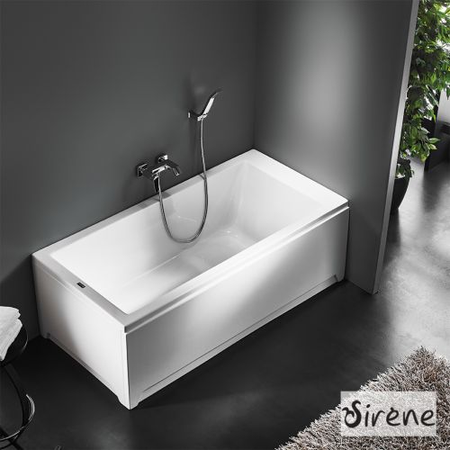 ΜΠΑΝΙΕΡΑ ΑΚΡΥΛΙΚΗ SIRENE CUBIC 140 White 140x70 cm