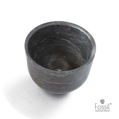 ΝΙΠΤΗΡΑΣ ΜΑΡΜΑΡΙΝΟΣ ΕΠΙΤΡΑΠΕΖΙΟΣ FOSSIL BUCKET Marble MR 42-410 Grey Ø 42 cm h 35 cm